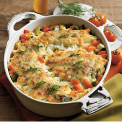 Gratin de poisson et légumes